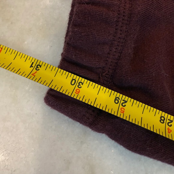Roots Burgundy Sweatpants Joggers Logo Spellout Women Size M - Picture 5 of 5